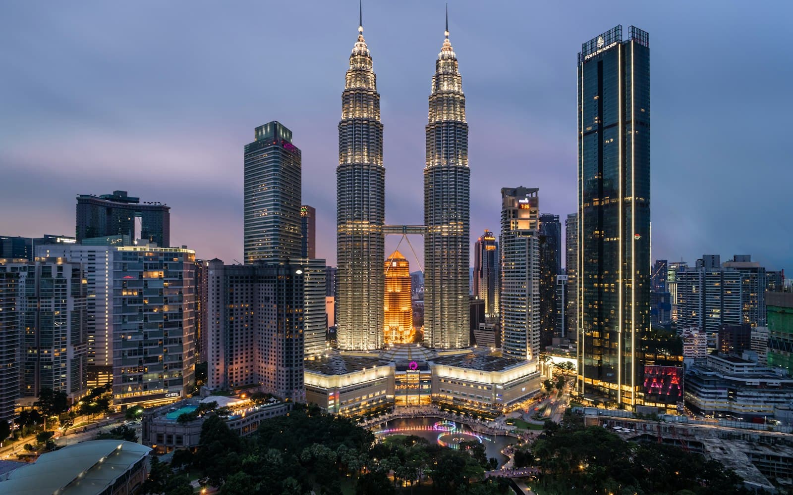 The Kuala Lumpur skyline