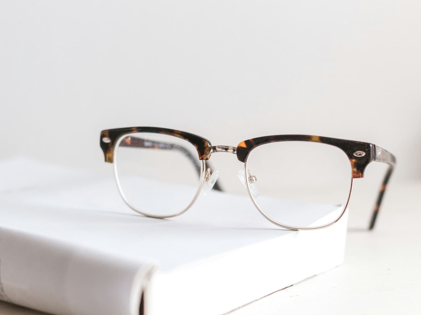 A pair of eyeglasses